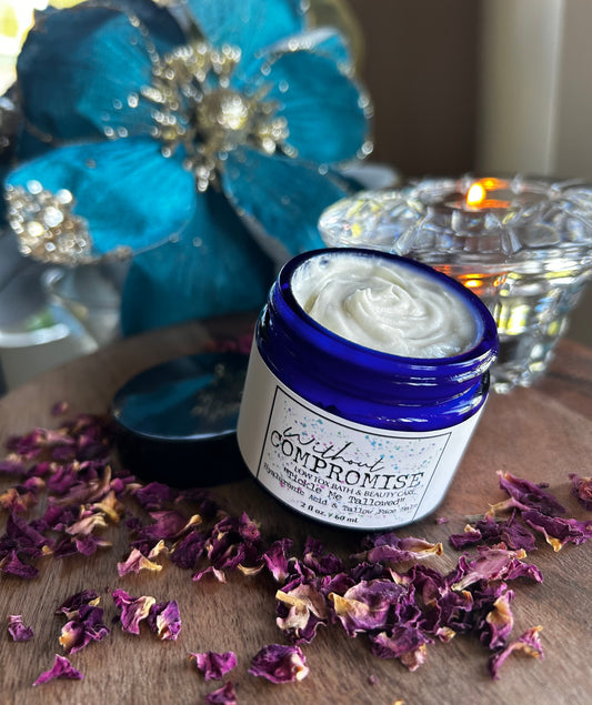 Whipped Tallow Face Balm with Hyaluronic Acid